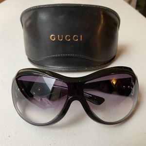 Authentic Gucci Black Sunglasses with Case